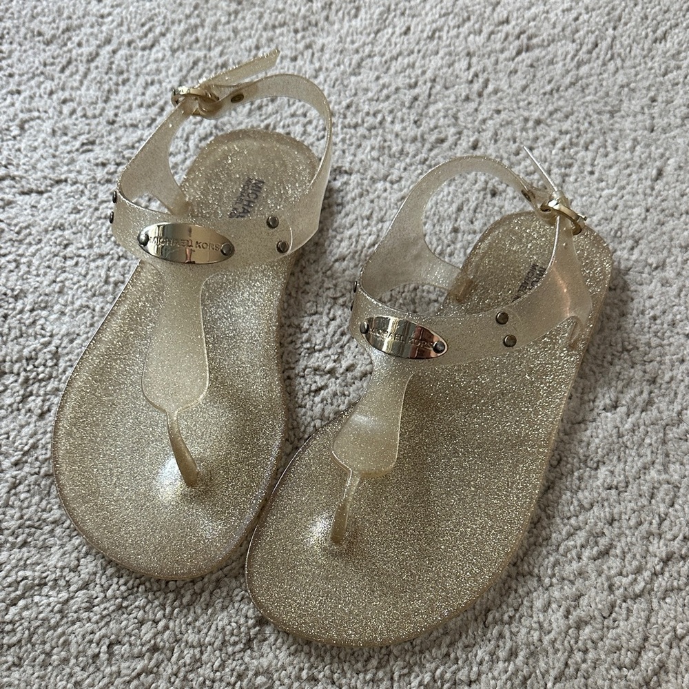 Michael Kors Sparkling Sandals in Gold